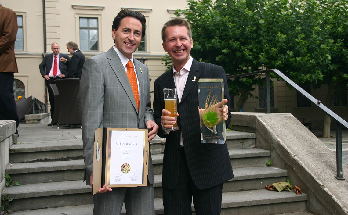 Matthias Kliemt und Frank Winkel haben die goldene Bieridee